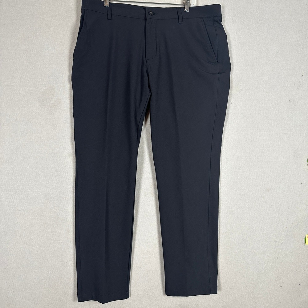 Under Armour Golf Pants Mens 40X30 Performance Black Chino Flat Front Straight